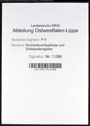 Kirchenbuchduplikate der evangelischen und katholischen Militärgemeinde des Landwehr-Battaillons in Attendorn (GHT 1836-1845). (Gemeinde: Attendorn, evangelische und katholische Militärgemeinde des Landwehr-Battaillons)