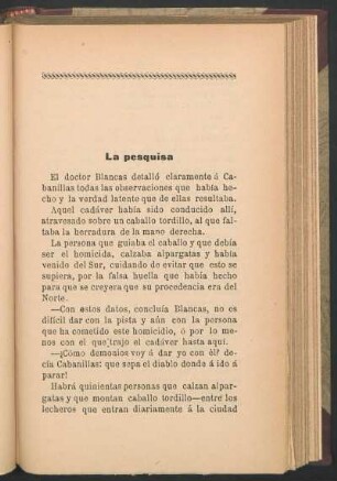 La pesquisa