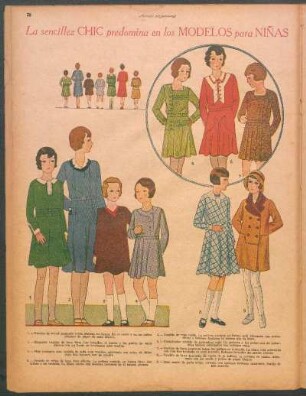 La sencillez Chic predomina en los modelos para niñas [Dibujos]