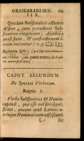 Caput Secundum. De Syntaxi Verborum.