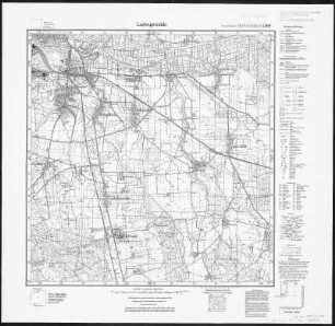 Meßtischblatt 1389 : Ludwigswalde, 1937 : Ludwigswalde. - Hrsg. 1908, bericht. 1922, einz. Nachtr. 1937. - 1:25000. - [Berlin]: Reichsamt für Landesaufnahme, 1937. - 1 Kt.