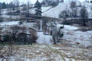 Blick auf die Sprunschanzenanlage am Sommerberg