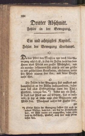 Dritter Abschnitt. Fehler in der Bewegung