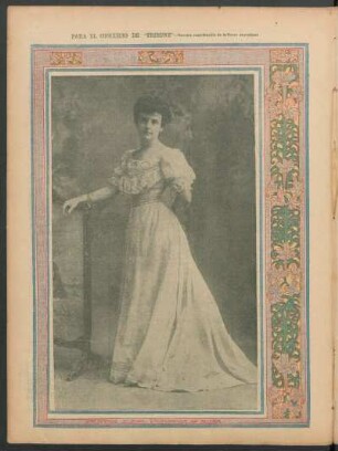 Para el concurso de "Tribune" - Nuestra contribución de bellezas argentinas : María Elena Victoria de Roca