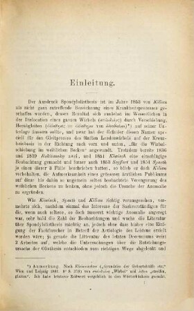 Zur Entwicklungsgeschichte des spondylolisthetischen Beckens und seiner Diagnose mit Berücksichtigung von Körperhaltung und Gangspur : Dorp. Inaug. Diss.