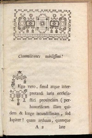 Commilitones nobilissimi!
