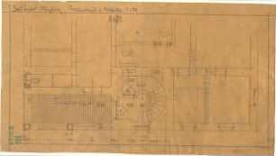 Fischer, Theodor; Würzburg; Haus Dr. Seifert - Treppenhaus u. Vorhalle (Grundriss)