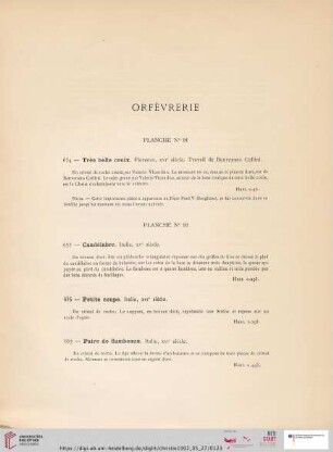 Orfèvrerie (Nr. 654 - 672)