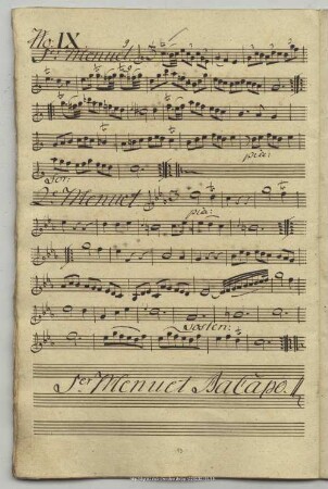 9. Anonymus, Menuette, C-Dur