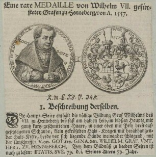 Bildnis des Wilhelm VII. von Henneberg