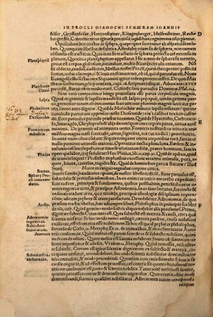 Ioannis Stoefleri Ivstingensis Mathematici Ervditissimi, Facileque omnium principis, in Procli Diadochi, authoris grauissimi Sphaeram mundi, omnibus numeris longe absolutissimus commentarius : Ante hac nunquam typis excusus
