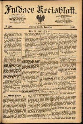 Ausgabe vom Dienstag, den 19. September 1893.