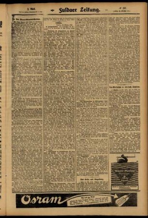 Zweite Ausgabe vom Montag, den 13. Oktober 1913.