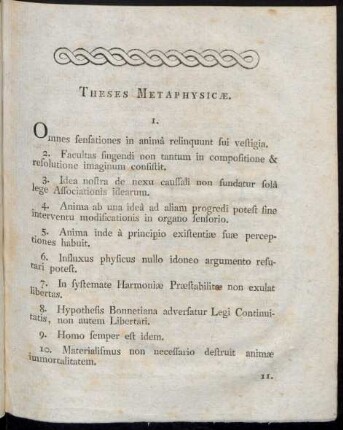 Theses Metaphysicae