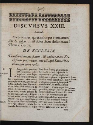 Discursus XXIII. Lamed.