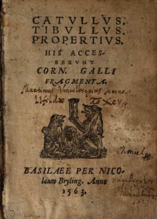 Catullus, Tibullus, Propertius