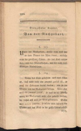 Dreyzehntes Kapitel. Von der Nachgeburt
