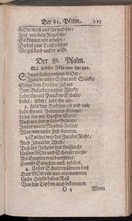 Der 81. - 90. Psalm