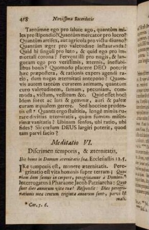 458-462, Meditatio VI