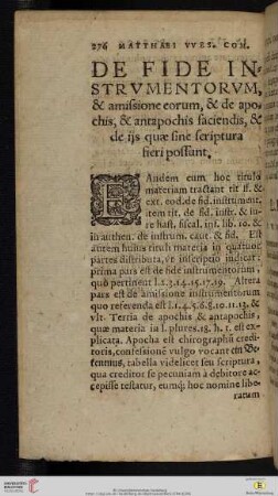 De fide instrumentorum, [...]