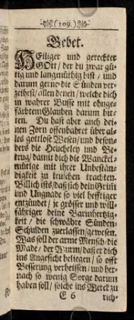 109-114, Gebet