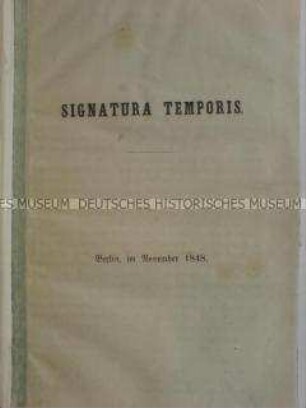 Streitschrift gegen die revolutionären Strömungen 1848/49