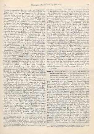 218-219 [Rezension] Achelis, E. Chr., Der Dekalog als katechetisches Lehrstück