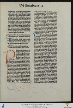 Argumentum in epistolam secundam