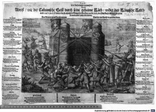 Extract Der Anhaltischen Cantzley Das ist: Abriß wie der Calvinische Geist durch seine gehaime Räth wider das Römische Reich und consequenter wider die Catholische Römische Kirchen practiciert, doch die Rahtschläger ob ihren Practicken selber zuschanden worden : Was Glerte durch die Schrifft verstahn, Das lehrt das Gmähl den gmainen Mann