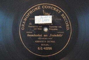 Aennchenlied aus "Freischütz" / [Musik: Carl Maria von Weber]