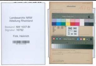 Entnazifizierung Heinrich Fink , geb. 14.02.1895 (Techn.Stadtinspektor)