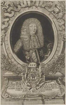 Bildnis des Fridericus I., Herzog zu Sachsen-Gotha u. Altenburg