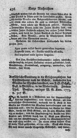 Ausführliche Einleitung in die Erfahrungslehren des Christenthums nach der Schrift, insbesondere den Glauben der Christen betreffend. T.2.