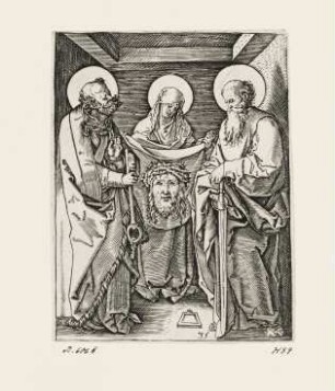 Schweißtuch der Veronika, Blatt 23 der Folge "Passion Christi"