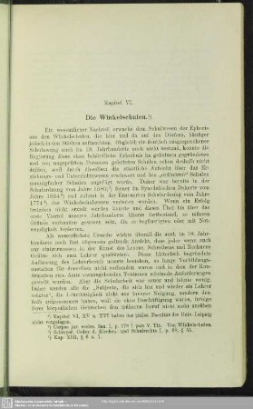 Kapitel VI. Die Winkelschulen
