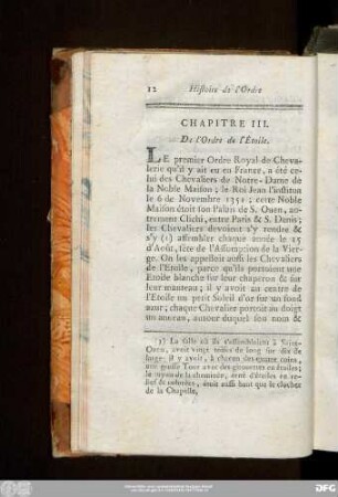 Chapitre III. De l'Ordre de l'Etoile.