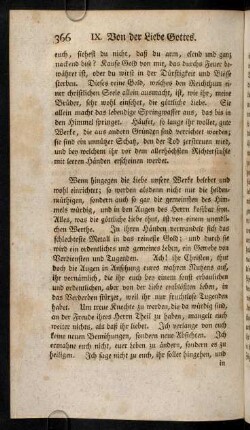 366-369, Wenn hingegen die Liebe unsere Werke ...
