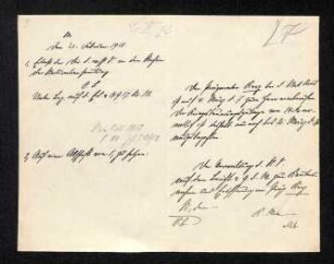 Handschriftliches Schriftstück aus Akte Joseph Kerz
