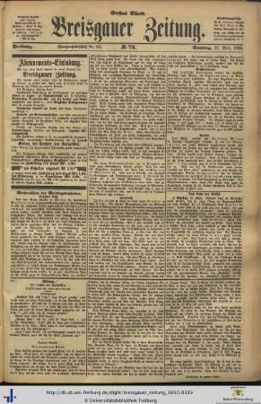 27.03.1892 (Erstes Blatt)