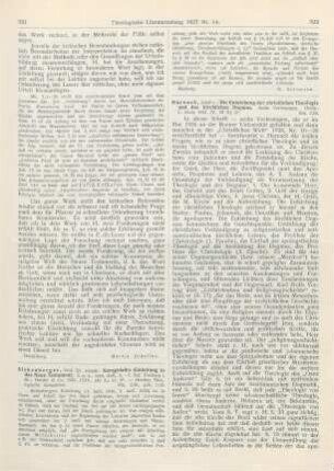 321-322 [Rezension] Sickenberger, Joseph, Kurzgefaßte Einleitung in das Neue Testament. 3. u. 4., verb. Aufl