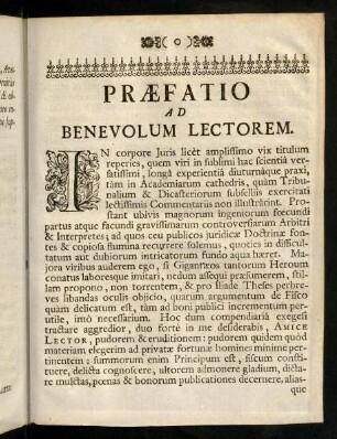 4r-4v, Praefatio ad Benevolum Lectorem