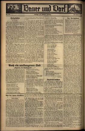 Zweite Ausgabe vom Sonntag, den 01. Dezember 1935.