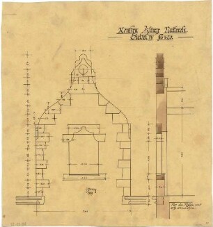Billing, Hermann; Neckarelz (Baden-Württemberg), Bahnhofstr. 25; Gasthaus Kling ("Klingenburg") - Giebel IV.