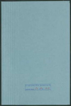 Columbia-Werke GmbH, Weinheim, Paulstr. 22 - Verschiedenes (Az. 333)