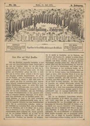 Nr. 31. Berlin, 31. Juli 1875. 3. Jahrgang.
