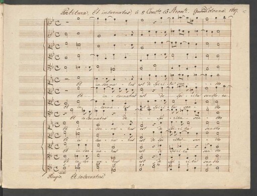 Et incarnatus est; Coro (2), orch, org; Es-Dur