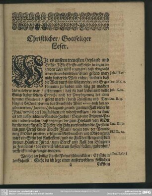 Christlicher, Gottseliger Leser