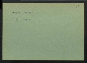Strobel, Ottmar