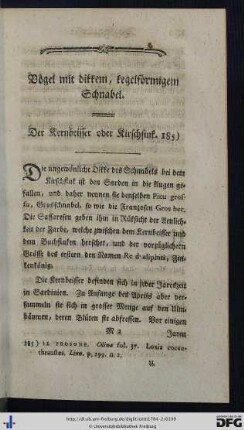 Vögel mit dikkem, kegelförmigen Schnabel.