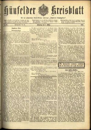 Ausgabe vom Dienstag, den 02. März 1915.